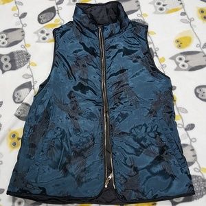 Phoenix Reversible Vest Black Green Kensie Jeans M